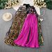 Women's High-Waisted Wide Leg Pants Leopard Print Casual Slimming Draped Pleated Trousers_ecoleips.com