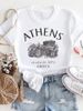 Euroean And American Cross-border Foreign Trade Women's Clothing, Urban Letter Rint Round-neck Short-sleeve T-shirt_ecoleips.com
