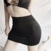Safety Pants Ultra-Thin Ultra-Short Nightclub No Lining High Elastic Bodycon Half Tight Super Sexy Clever Skirt_ecoleips.com