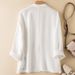 Real Photos Of 2026 Spring/Autumn Casual Linen Blazer For Women, Long Sleeve, Thin, Short, Cotton Linen Blazer_ecoleips.com