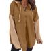 2026 Autumn Winter New Cross-Border European And American Women's Sweater Patchwork Hooded Sweatshirt Casual_ecoleips.com