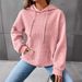 Women's Long Sleeve Casual Pullover With Pockets - Soft Stretch Polyester Blend, Comfortable & Stylish, Plus Size Available In Multiple Colors_ecoleips.com
