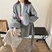 Fox High-End Feel Lace-Up Green Fruit Collar Elegant Double-Sided Wool Woolen Women's Autumn Winter New Fur Coat_ecoleips.com