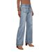 Aria Basics European And American Cross-Border High-Waisted Jeans For Women 2025 Spring New Slimming Wide-Leg Retro Style Elegant_ecoleips.com