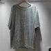 Women's Style Slimming T-Shirt Rhinestone Covered Round Neck Short Sleeve Plus Size Loose Fit Versatile Flattering Top_ecoleips.com