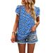 American Short-sleeve V-print, Our Store's Bestseller, 2023 Spring-summer Casual T-shirt, Elegant And Stylish_ecoleips.com