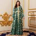 Women's Elegant Temperament Robe Printed Long Dress_ecoleips.com