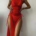 Women's Clothing New Solid Color Sexy Split Swimsuit_ecoleips.com