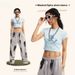 BE Wear | 2025 Summer American Brand Hot Girl Short Sleeved Top Slim Fit Shoulder T-Shirt Women's Trendy Dopamine_ecoleips.com