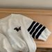 Summer 100% Cotton Women's T-shirt Casual Striped Knit Pullover Short Sleeved Loose Round Neck Tees Embroidered Luxury Brand Top_ecoleips.com