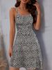 European And American Cross-Border New Women's Summer Fresh Sweet Floral Lace-Up Strap Dress_ecoleips.com