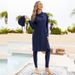 Women’s Clothing Muslim outdoor sports conservative three piece sunscreen full surround Southeast Asia diving shield surfing swimsuit_ecoleips.com