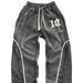 Unisex High Street Baggy Pants With Retro Dark Print - Comfortable & Stylish Streetwear For Men & Women_ecoleips.com