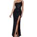 Glamorous Black Sequin Slit Dress – Sexy Off-Shoulder Celebrity Gown With High Leg Slit, Evening Party & Red Carpet Ready_ecoleips.com