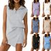 Women's Fashion Set Zippered Sleeveless Skirt And Pants Two Piece Set European And American Cross Border Trade 2026_ecoleips.com