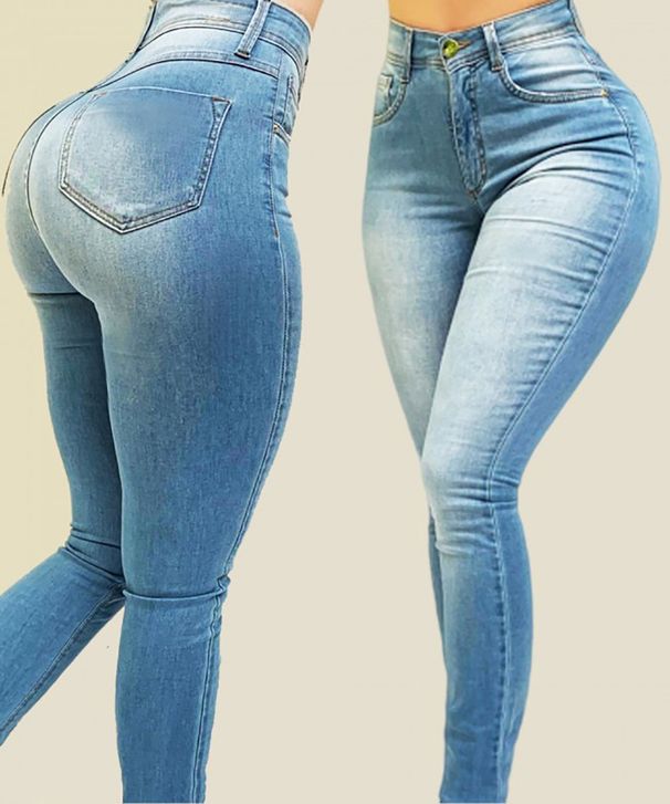 Women's Clothing Autumn And Winter New Women's Fashion Slim High Waist Elastic Skinny Jeans Women_ecoleips.com