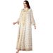 Women's European American Style Patchwork Long Dress Embroidered Robe Foreign Trade 4154 Cross Border Muslim Fashion_ecoleips.com