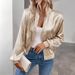 European And American Cross-border 2026 New Solid Color Zipper Design Early Spring Thin Slim-fit Casual Jacket_ecoleips.com