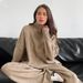 Cross-Border Turtleneck Sweater For Women, European American Style, Autumn And Winter New Loose Casual Thick Knitted_ecoleips.com