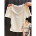 Women's Clothing Solid Color Lapel Polo Shirt Short Sleeved T Shirt Women's Summer V Neck Slim Fit Bottoming Shirt Short Top_ecoleips.com