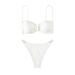 Women's Clothing Strapless Triangle Bikini Top Two Piece Swimsuit Sexy Style Beach Swimwear_ecoleips.com