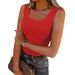 Women's Clothing Women's Square Neck Camisole Top Style Inner Layer Suit Outerwear Trendy For Formal & Casual For Women_ecoleips.com