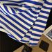 Women's Clothing Women's Summer Striped Sports Suit 2 Piece Set Loose Fitting Short Sleeved T Shirt And Shorts Casual Outfit Up To 200 Kg_ecoleips.com