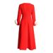 Women's Clothing Elegant Temperament Style Autumn New Long Three Dimensional Flower Decoration High Waist Simple Dress For Women_ecoleips.com