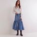 Women's Clothing Street Retro Women's High Waist A Line Casual Denim Skirt_ecoleips.com