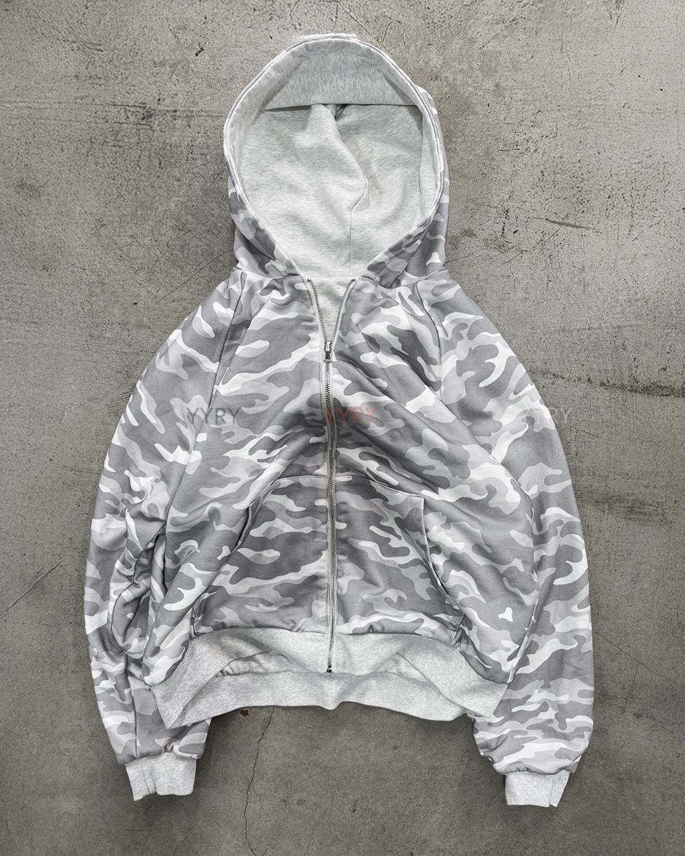Unisex Camo & Leopard Print Reversible Zip-Up Hoodie - Long Sleeve Pullover Streetwear With Pockets_ecoleips.com