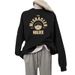 Women's Pure Cotton round Neck Sweatshirt Fleece Lined Thickened Autumn Winter Loose Versatile Top Letter Print 2023 New Style_ecoleips.com