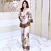 Women's Clothing Spring Women's Elegant Two-Piece Set Sexy Print Style Outerwear Top With Skirt Long Sleeve For Formal & Casual_ecoleips.com