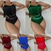 Women's Clothing Tassel Strap Hollow Swimsuit Multi-color Chain One-piece Swimsuit Women's Sexy Push Up Bikini_ecoleips.com