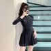 Women's One Piece Swimsuit Long Sleeved Conservative Tummy Covering Sun Protection Swimwear for Swimming Pool_ecoleips.com