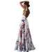 Foreign Trade Hot-Selling European And American Style Bohemian Strap Backless Low-Cut Sexy Flared Long Dress_ecoleips.com