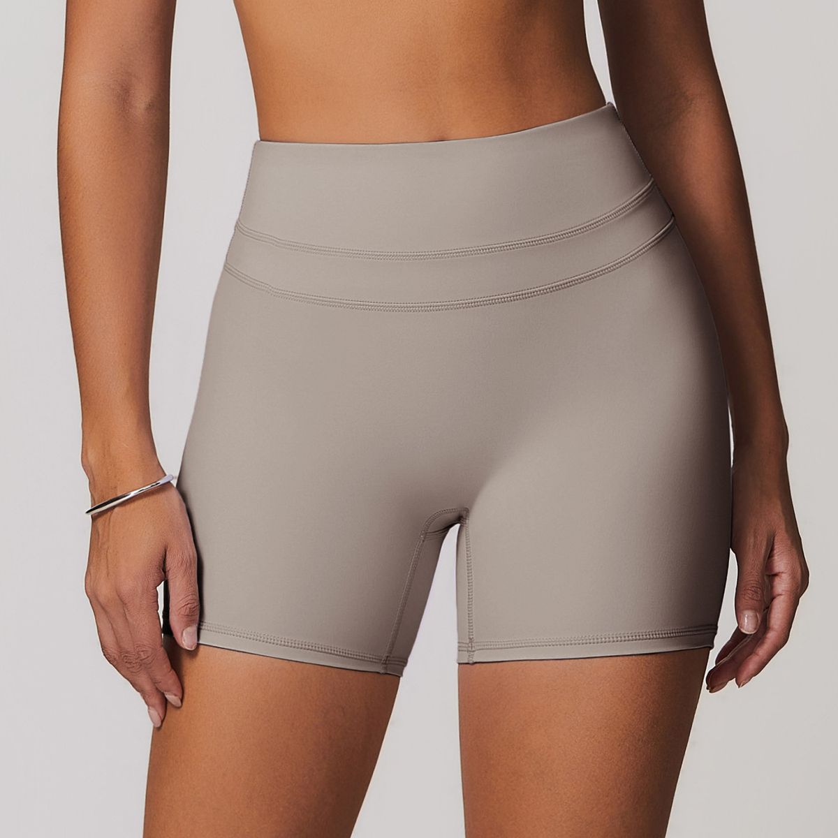 Women's Clothing High Waist Yoga Shorts Women's Tight Fitness Running Sportswear Style Sanded Peach Hip For Formal & Casual_ecoleips.com