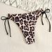 Verve 2025 New Style Swim Shorts Leopard Print Women's Fashion Sexy Hollow Drawstring Hot Spring_ecoleips.com