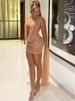 Weird Puss Sexy See Through Dress Women Patchwork Swing Collar Sleeveless Skinny Coquette Midnight Party Clubwear Mini Bodycon_ecoleips.com