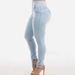 Aria Basics Cross-border Washed Solid Color Stylish High-elastic Fashion Trendy Butt-lifting Jeans, European And American Plus-size_ecoleips.com