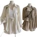 Korean Style Summer Linen Blend 3-Piece Set - Overshirt + Camisole + High-Waist Shorts_ecoleips.com