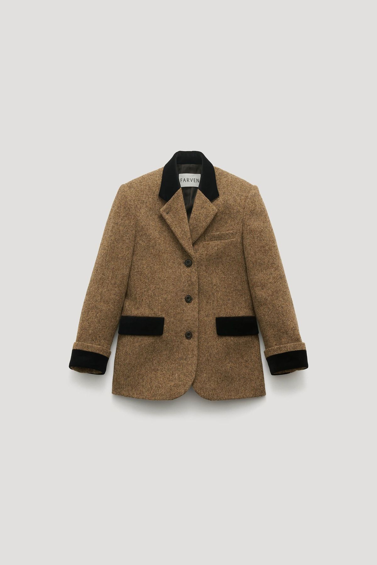 In Stock~Korean Fa*ven 97% Wool Buttoned Blazer_ecoleips.com