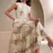 2025 Cross-Border European And American Foreign Trade Women's Bohemian Style Hollow Embroidered Waist-Cinching A-Line_ecoleips.com