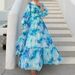 Muslim Dress Women Elegant Tie-Dye Muslim Dress With Back Zipper – Modest Loose Fit Dress With Side Cuffs & Collar Detail_ecoleips.com
