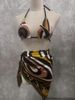 Effortless Vacation Elegance Silk-Like Beach Headscarf & Cover-Up - Versatile Swimwear Accessory For Women_ecoleips.com