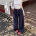 Lazy Style Wide-Leg Pants For Women, Autumn Winter New High-Waist Draped Straight-Leg Casual Floor-Length Loose_ecoleips.com
