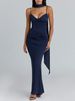 Women's Sexy Halter Backless Solid Color Bodycon Maxi Dress – Elegant Evening Party Gown_ecoleips.com