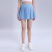 ca Varsity Women's High-Waisted Tennis Skirt, Double-Layer Anti-Exposure Fashionable Casual Pleated Skirt For Women 3b_ecoleips.com