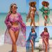 Tropical Print Bikini Set – 3-Piece Swimwear For Women With Removable Padding & High-Cut Leg (S-XXL, Quick-Dry Fabric)_ecoleips.com