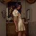 Elegant Satin Evening Dress With French Style - Sexy V-Neck Cocktail Party Gown With Bow Detail (Black/Beige, XS-XL)_ecoleips.com