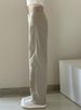 K Women's Trousers, Pear-shaped Figure, Women's Khaki High-waisted Straight-leg Jeans, Large Size Loose_ecoleips.com